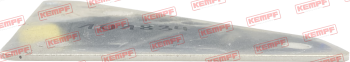 Preview: 101834 Kempf Halter f. Elektroausr., eloxiert, f. Seitenmarkierungsleuchte, f. Seitenanfahrschutz